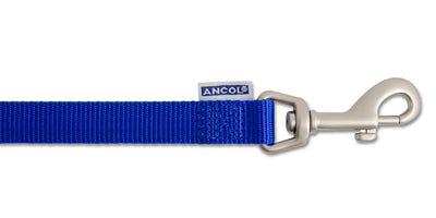 Ancol Viva Nylon Padded Snap Lead Blue 12mm X1m